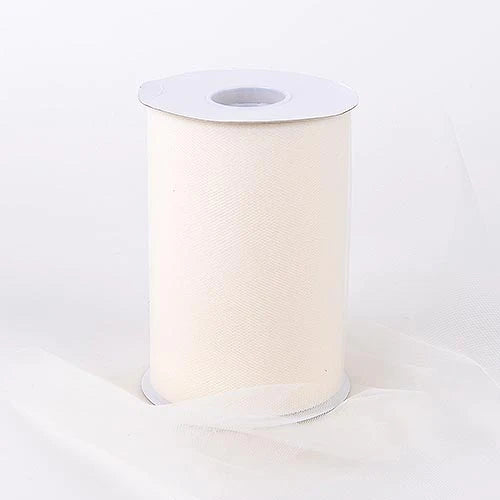 Ivory 6" tulle fabric