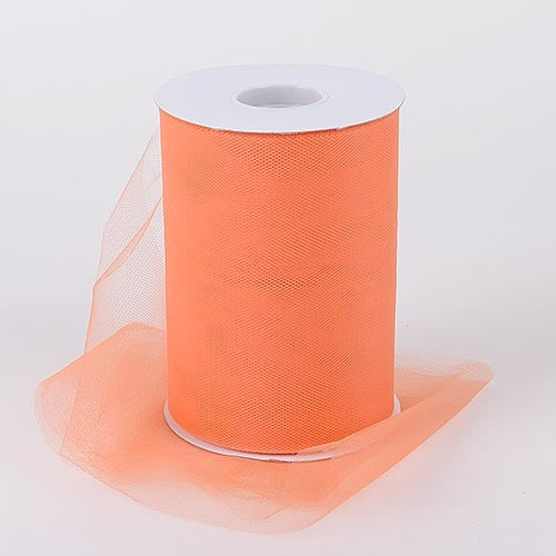 Orange 6" tulle fabric