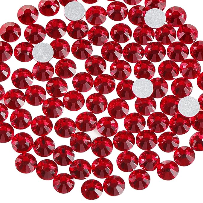 Red Flatback rhinestone