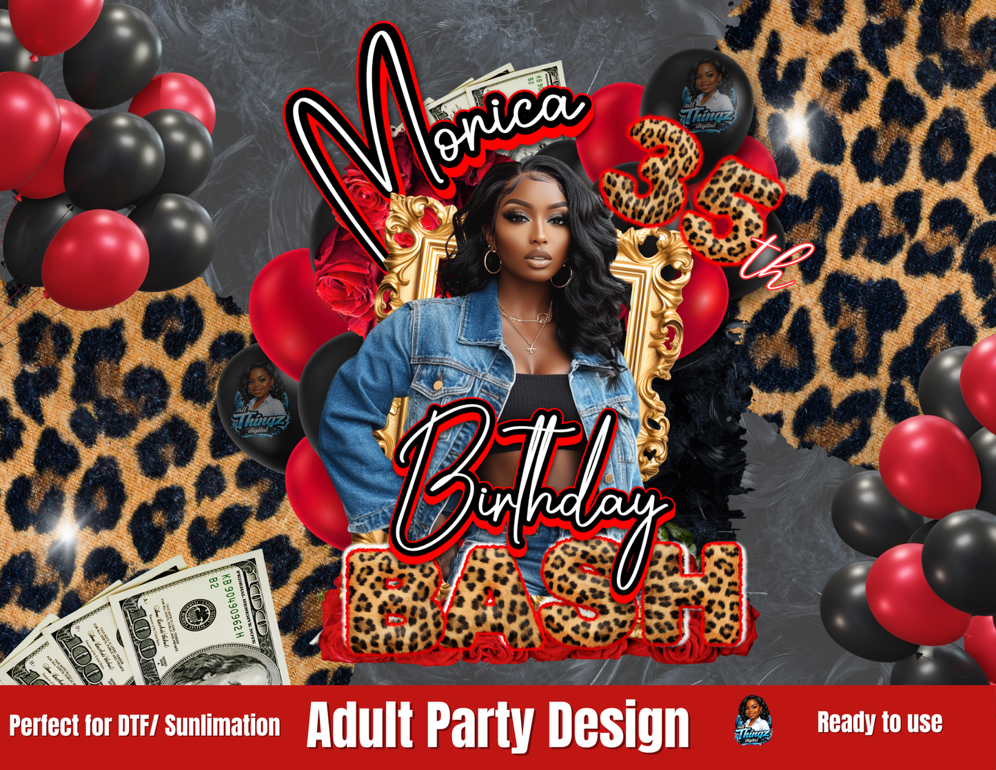 35th Birthday Bash design