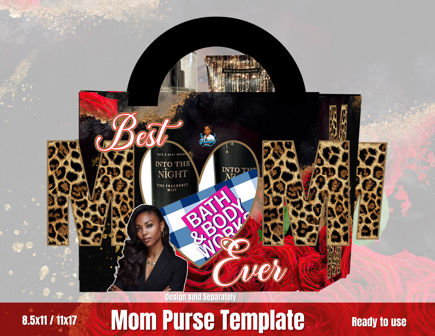 Mothers Day Purse Template