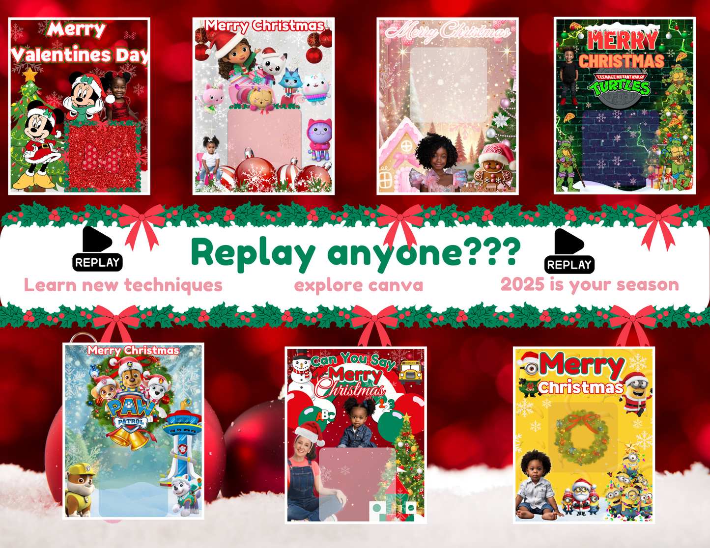 Christmas Jumbo Cards REPLAY