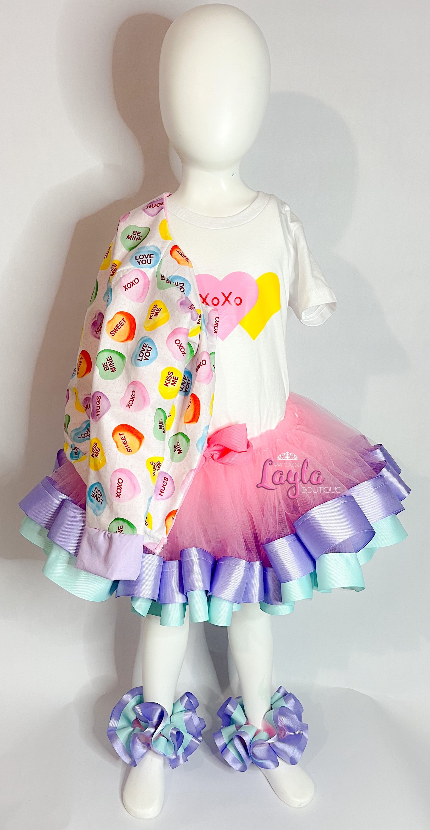 Curly XoXo Tutu Set