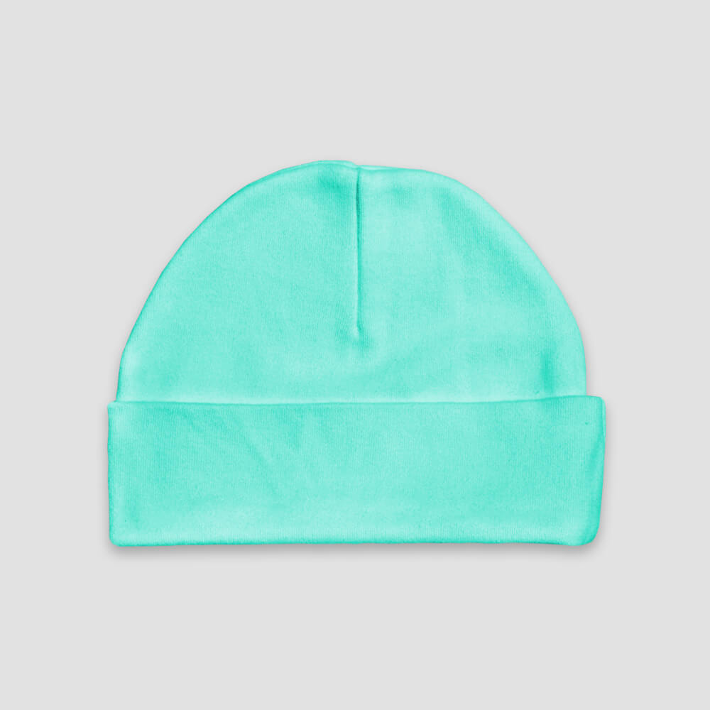 Baby Beanie Hats – Polyester Cotton Blend Mint - LG3031P - The Laughing Giraffe®