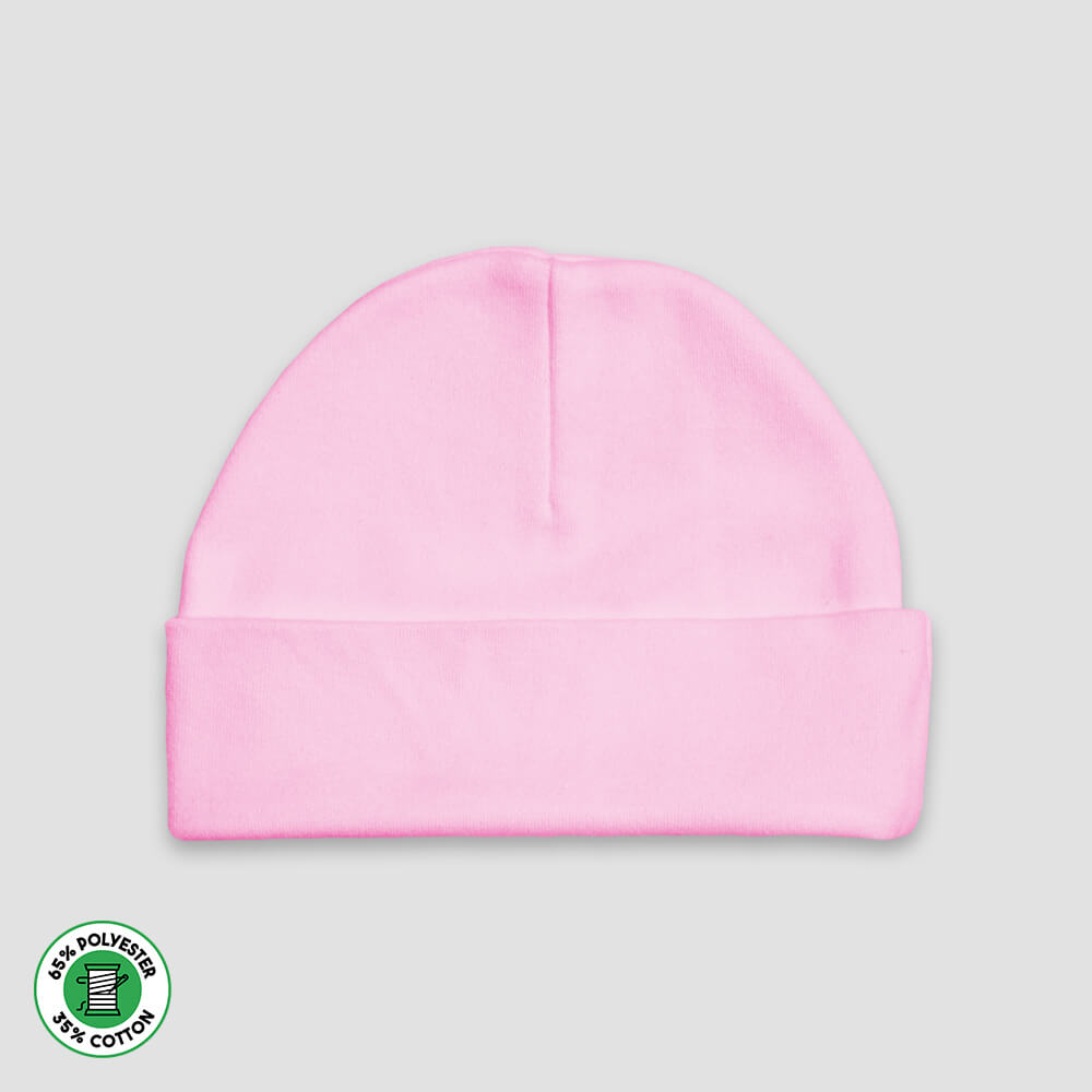 Baby Beanie Hats – Polyester Cotton Blend Pink - LG3031P - The Laughing Giraffe®