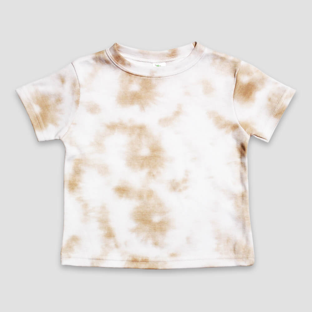 Baby Crew Neck T-Shirt Polycotton blend - Latte - LG3506LT - The Laughing Giraffe®