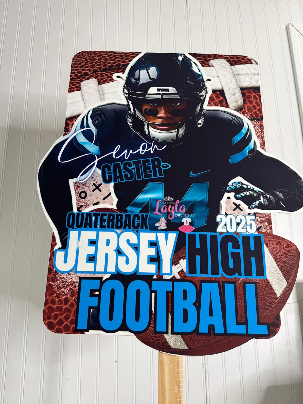 Custom Football Fan Cutout Sign