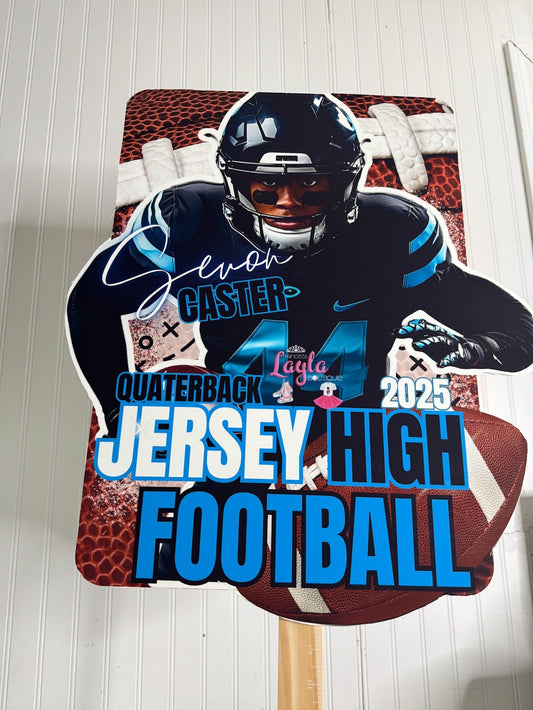 Custom Football Fan Cutout Sign