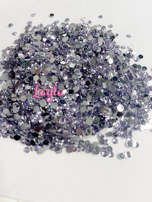 Light Amethyst  Resin Rhinestones 4mm