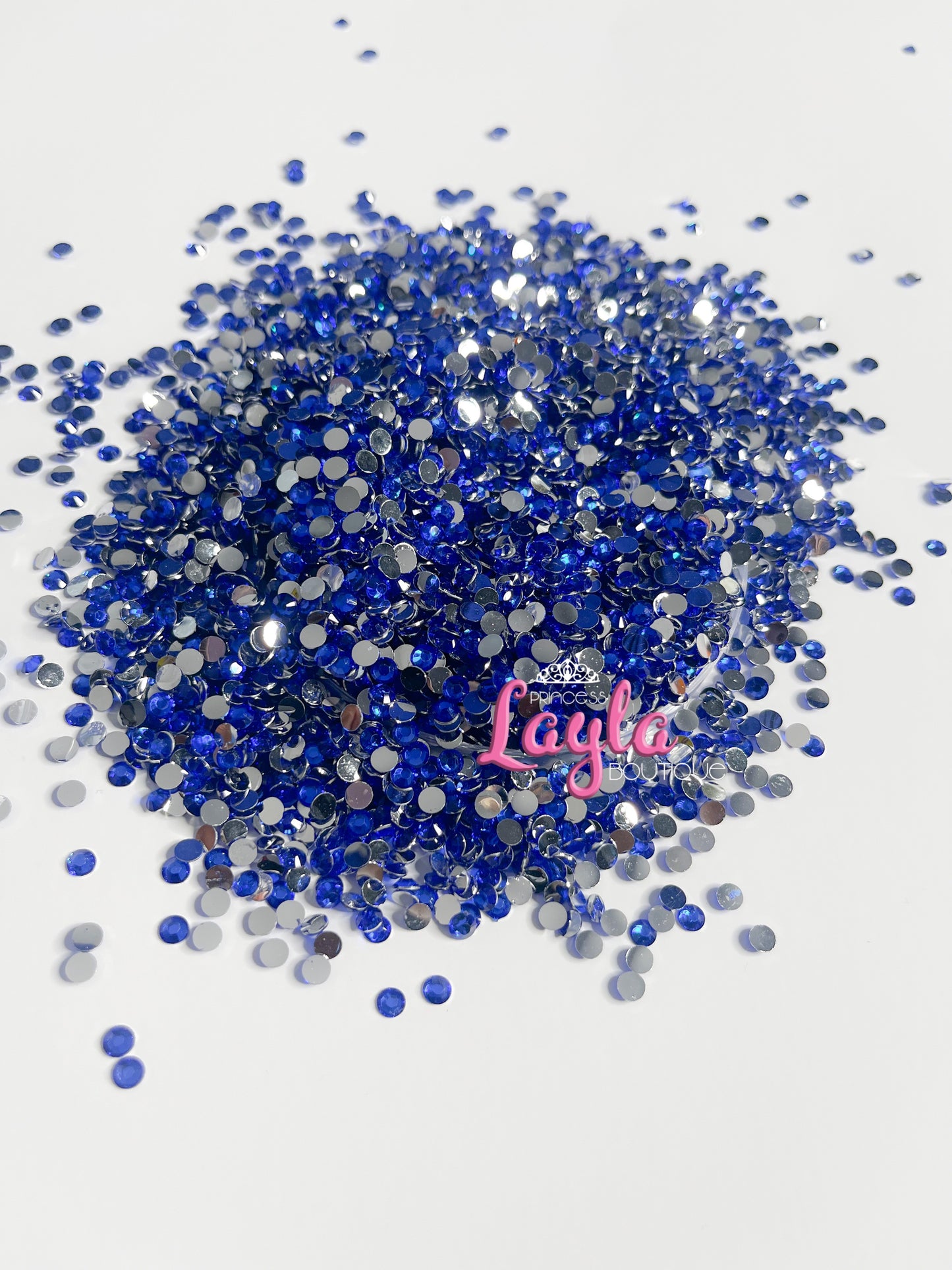 Sapphire Resin Rhinestones 4mm