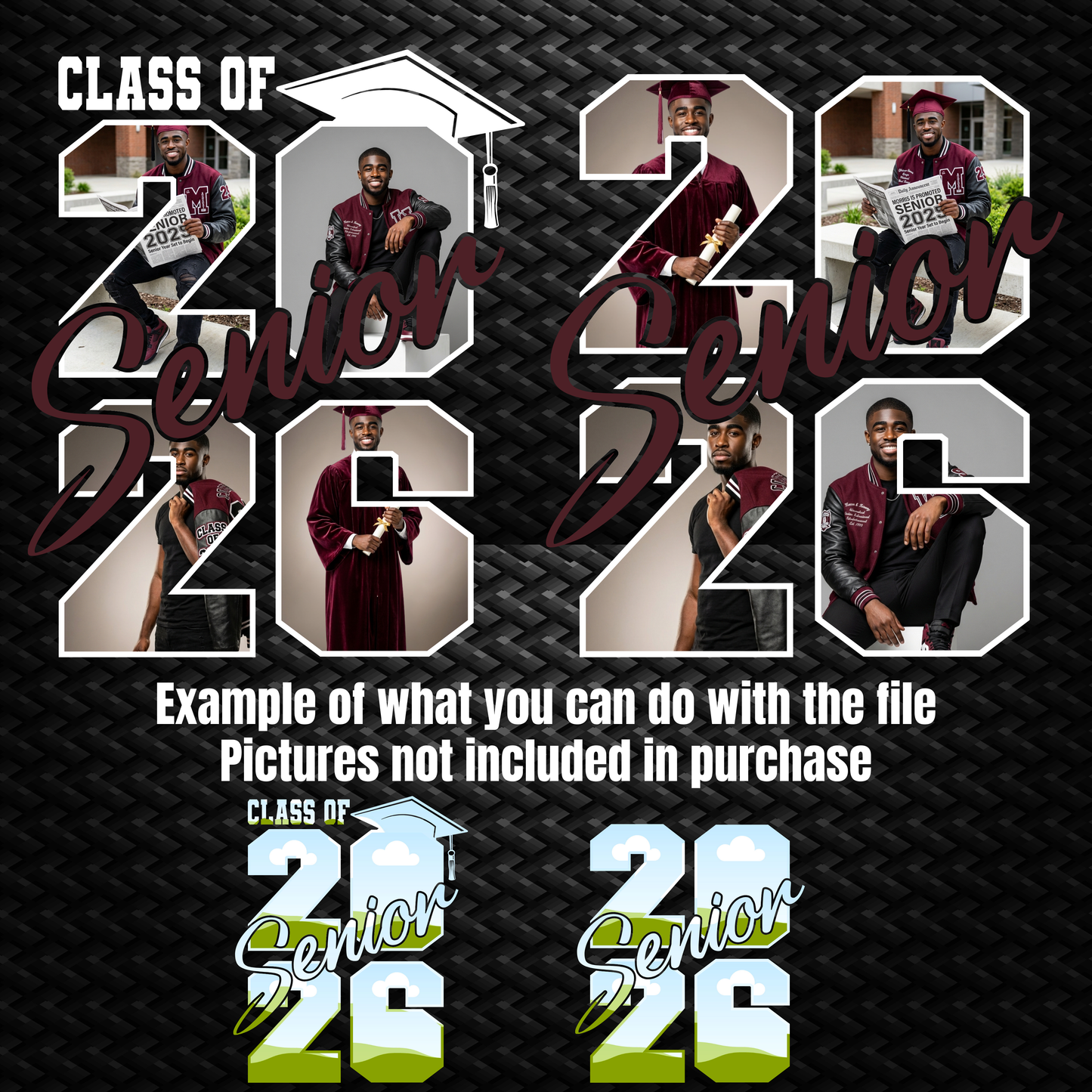 Class of 2026 Senior Drag & Drop Template