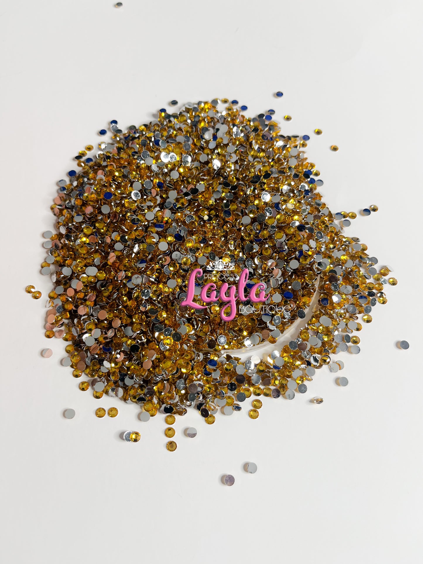 Topaz Resin Rhinestones 4mm