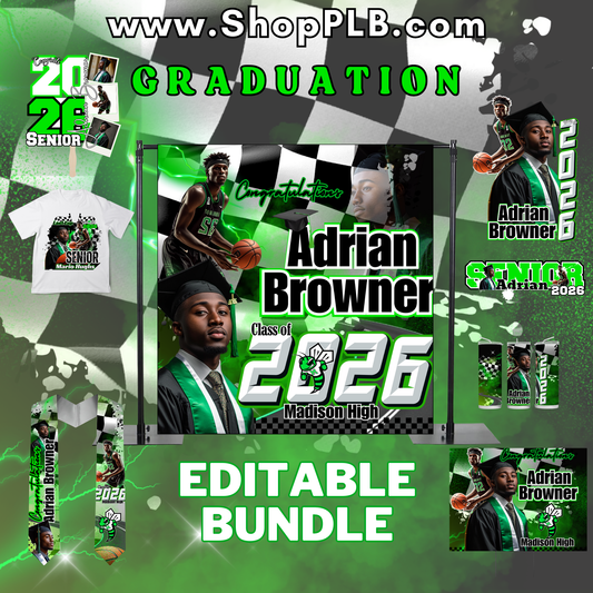 Green Sports Graduation Bundle