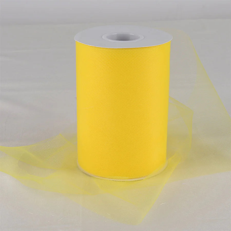 Yellow 6" tulle fabric