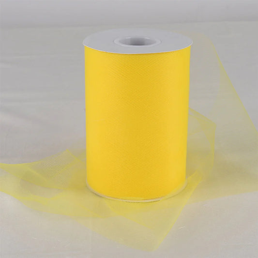 Yellow 6" tulle fabric