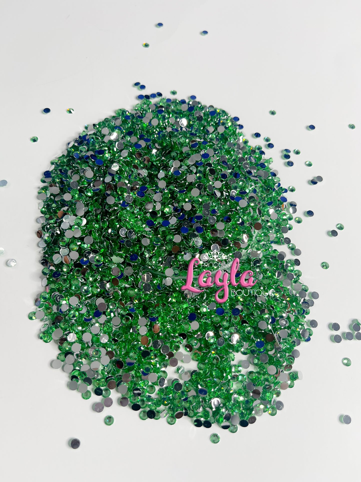 Green Resin Rhinestones 4mm