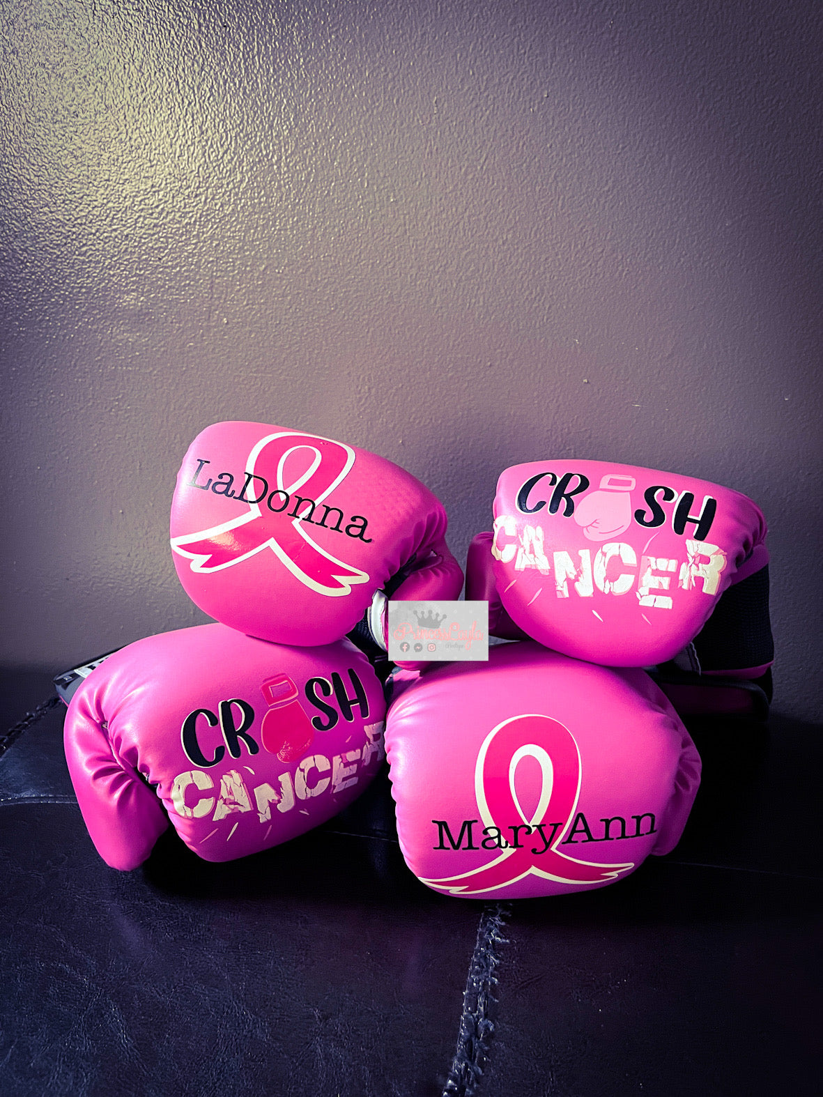 Custom boxing awareness gloves