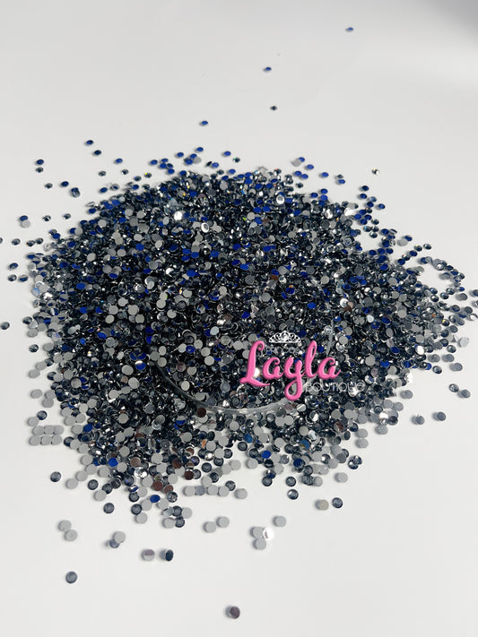 Grey Resin Rhinestones 4mm