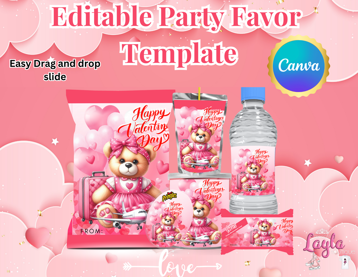 Valentines Party Favor Template