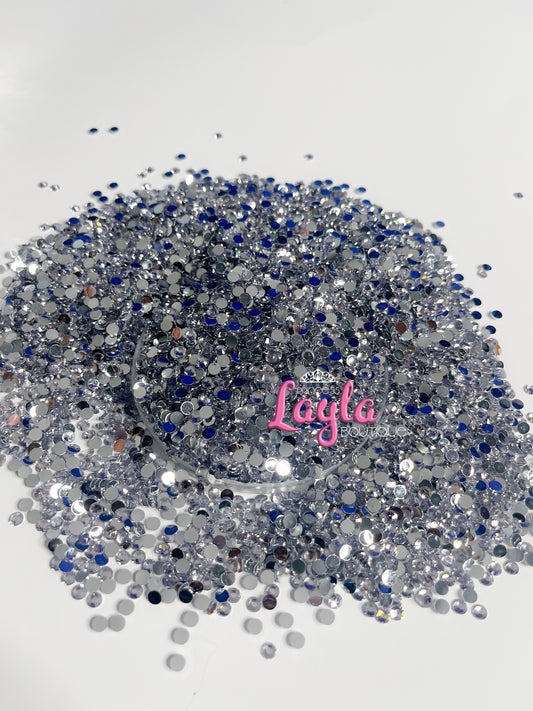 Clear  Resin Rhinestones 4mm