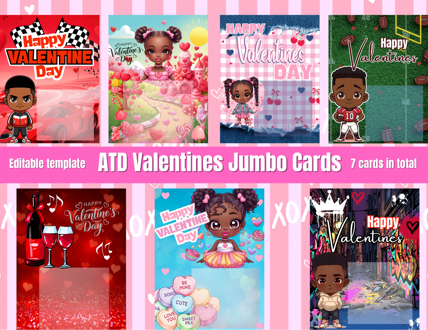 Valentines Jumbo Cards Designs