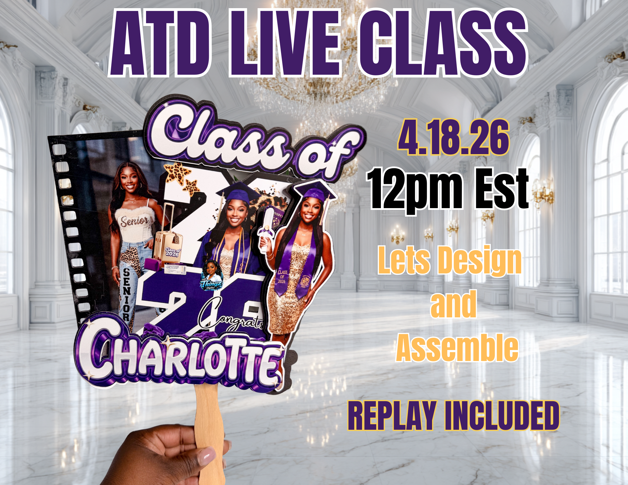3D Grad Fan Class – Princess Layla Boutique