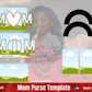 Mothers Day Purse Template