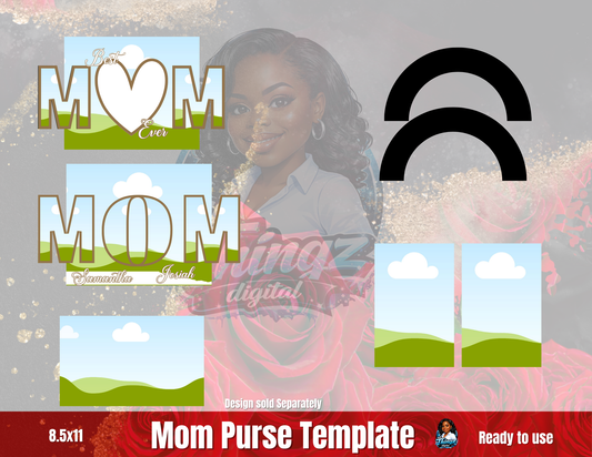 Mothers Day Purse Template
