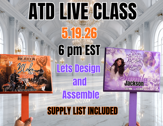 ATD Live Class: Custom Memorial Grave Marker Workshop