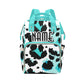 Blue Leopard Diaper bag