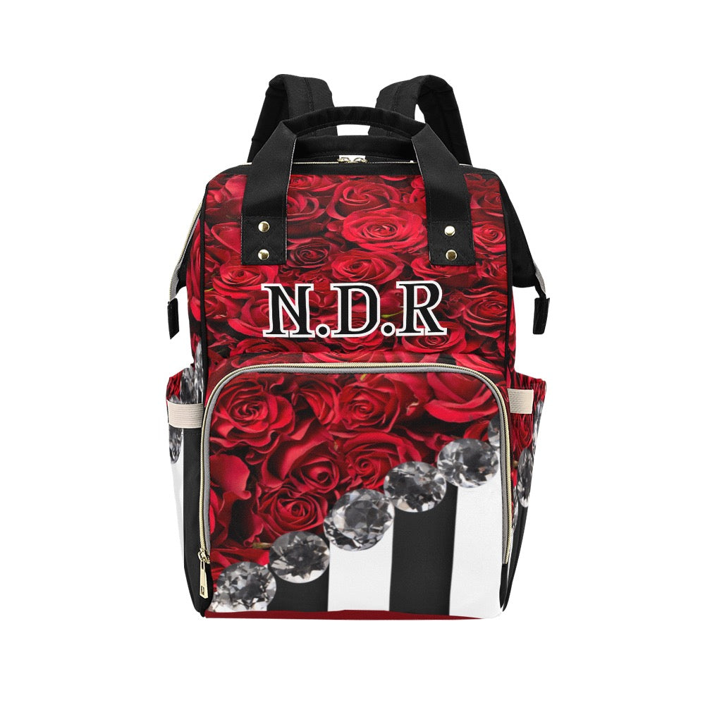 Copy of Roses and Stripes Diaper bag