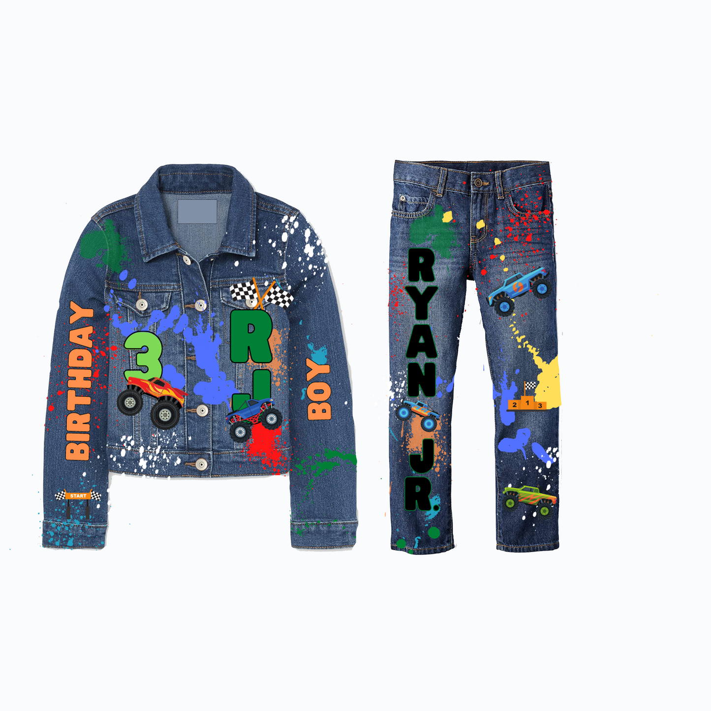 Custom Denim Boys Set