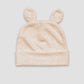 Baby Bear Ears Beanie Hat – Polyester Cotton Blend Oatmeal - LG3033O - The Laughing Giraffe®