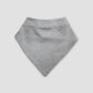 Baby Bandana Bibs – Polyester Cotton Blend Heather Gray - LG3441H - The Laughing Giraffe®