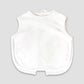 Baby Apron Bib – 2 Ply – White -Polyester Cotton Blend - LG3465W - The Laughing Giraffe®