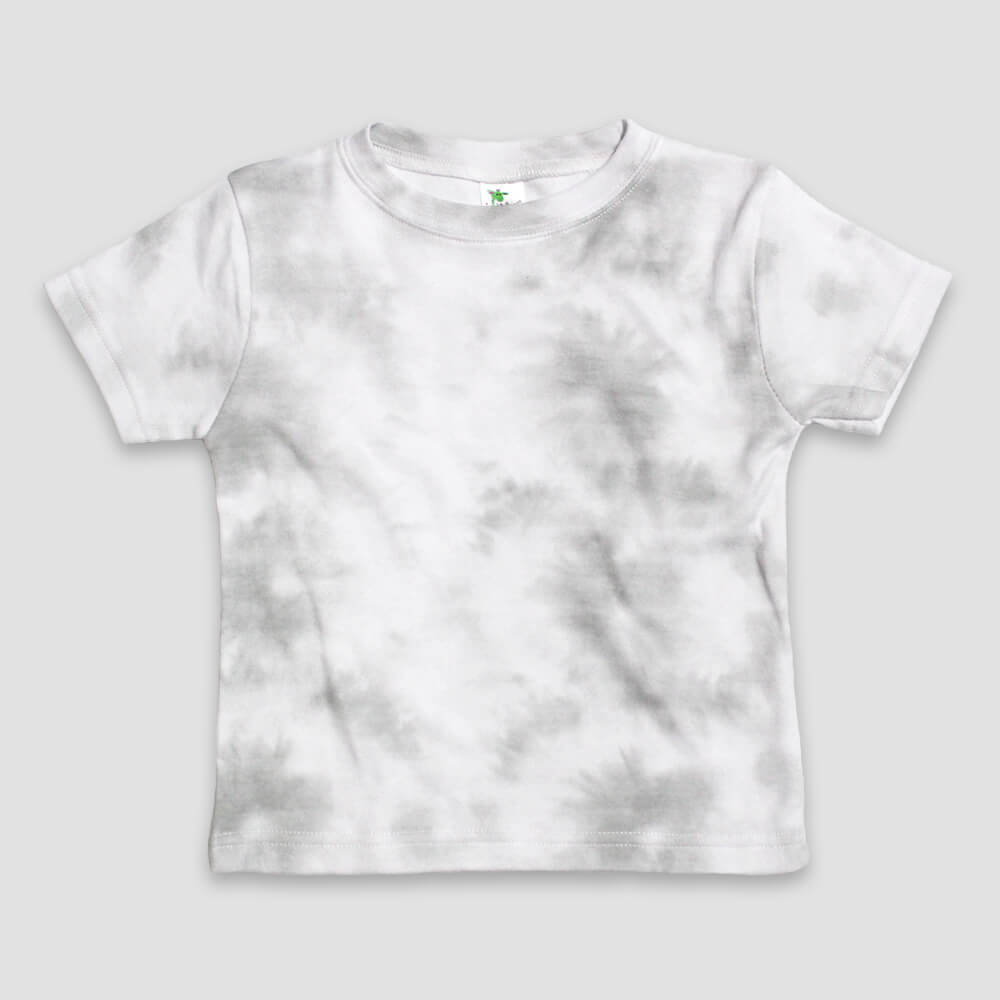 Baby Crew Neck T-Shirt Polycotton blend White/Smoke - LG3506SK - The Laughing Giraffe®