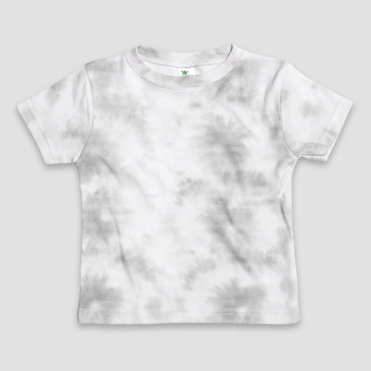 Baby Crew Neck T-Shirt Polycotton blend White/Smoke - LG3506SK - The Laughing Giraffe®