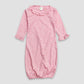 Baby Ruffle Trim Gown – Polyester Cotton Blend Cotton Candy - LG3807C - The Laughing Giraffe®