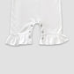Baby Long Sleeve Ruffle Jumpsuit – White – 100% Polyester