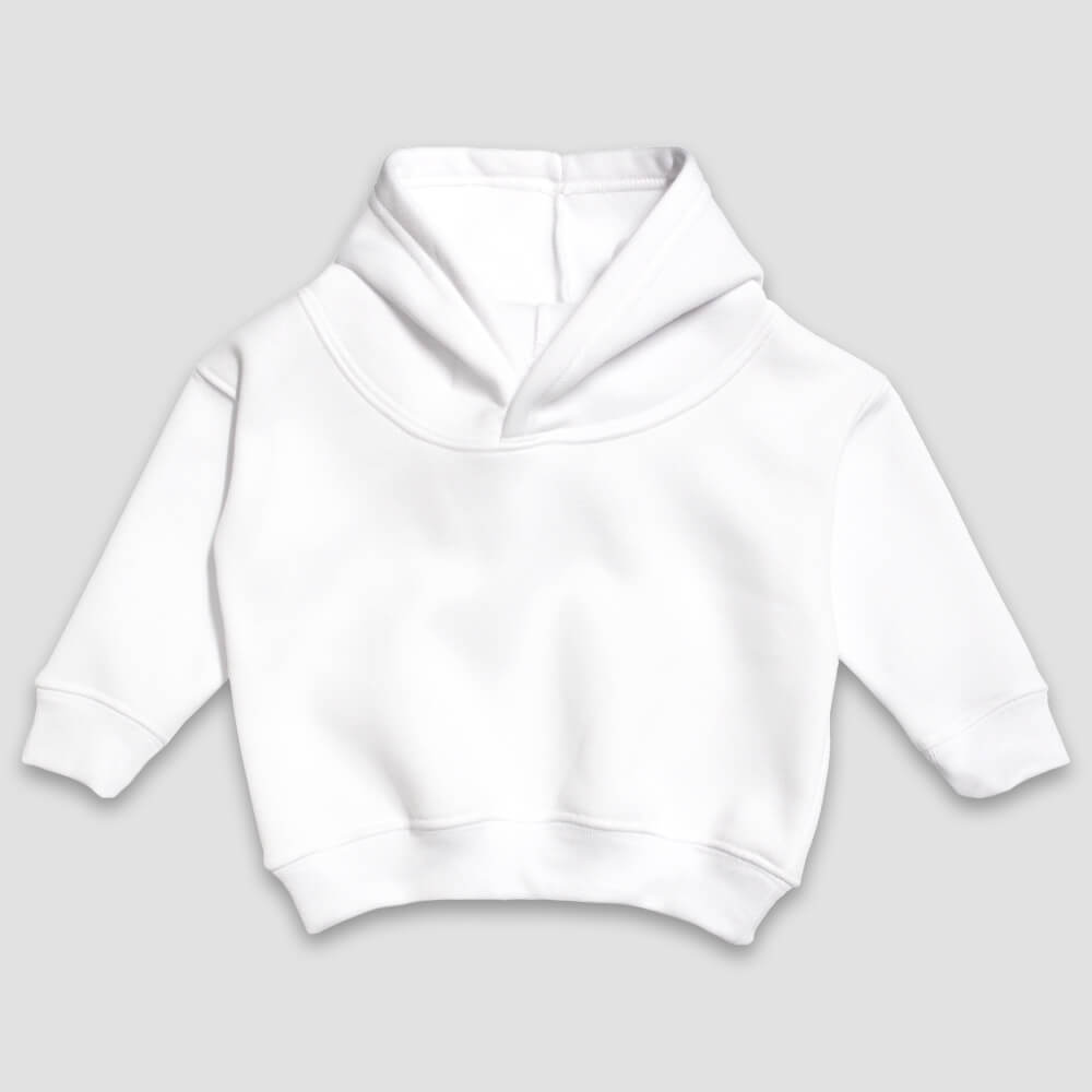 Baby Sweatshirt Hoodie – Fleece – 100% Polyester White - LG5508W - The Laughing Giraffe®