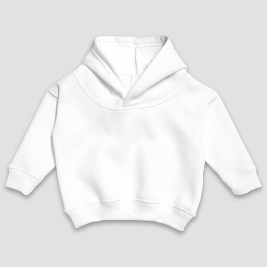 Baby Sweatshirt Hoodie – Fleece – 100% Polyester White - LG5508W - The Laughing Giraffe®