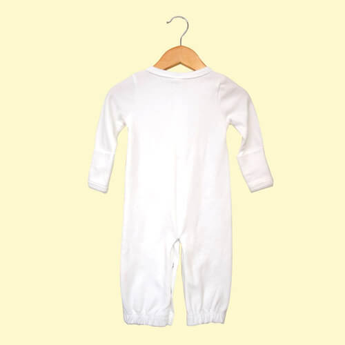 Baby Convertible Gowns with Mittens White – 100% Cotton - LG2824 - The Laughing Giraffe®